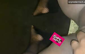 Fishnet feet toes soles and big pussy