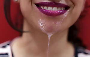 Photo slideshow #2 - Violet lips - CFNM Cum Dripping and Cum on Clothes!