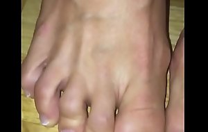 her downcast toes begging for my cum