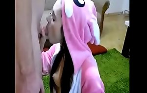 sexy teen engulfing dick on webcam