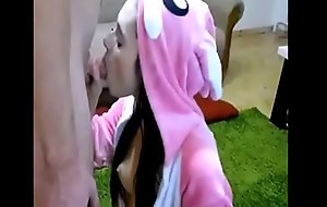 sexy teen engulfing dick on high webcam