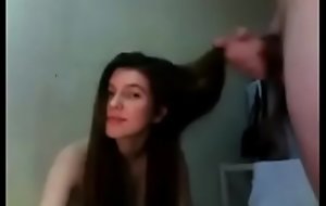 sexy legal age teenager hairjob and cum far hair long hair hair 1