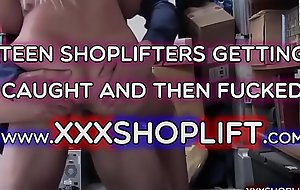 Legal age teenager blonde shoplifter suspect gets say no to punish fuck