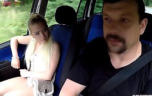Cute Blonde Legal age teenager Gets Driver's Lesson