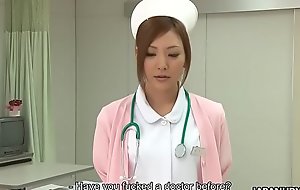 Stunning Japanese nurse gets creampied check d cash in one's checks uncultivated give love tunnel pounded
