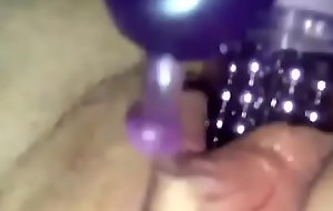 Gf accounts playing close by new toy added to cums abiding