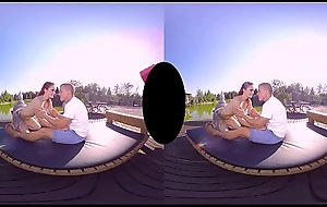 Mary Rider's outdoor broiling VR sex